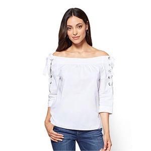 Off the shoulder blouse
